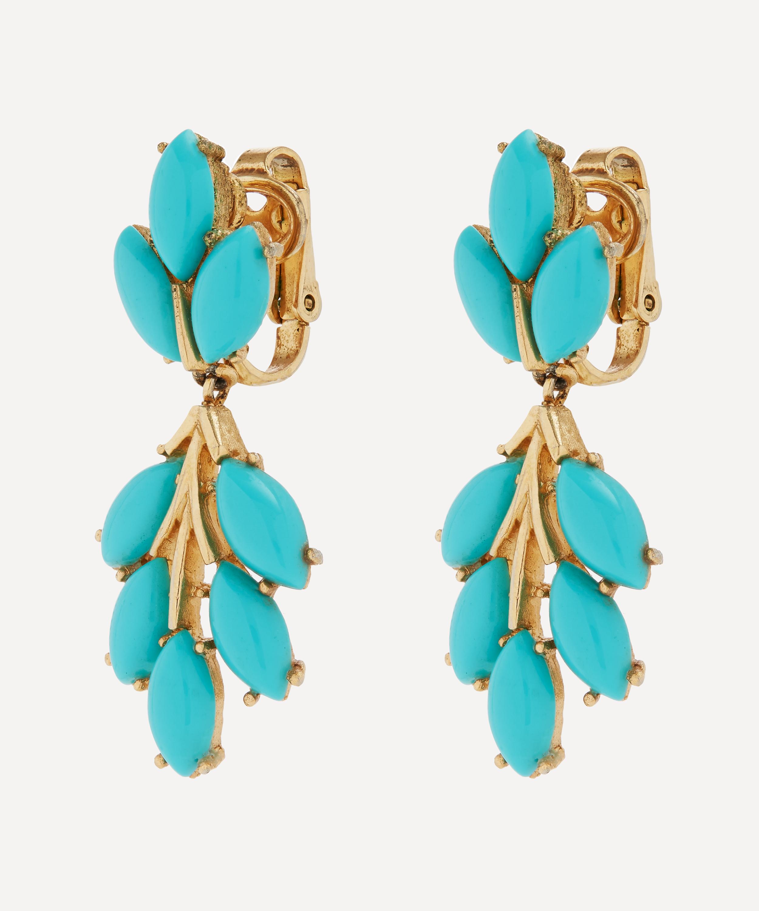 Imitation Turquoise Drop Earrings